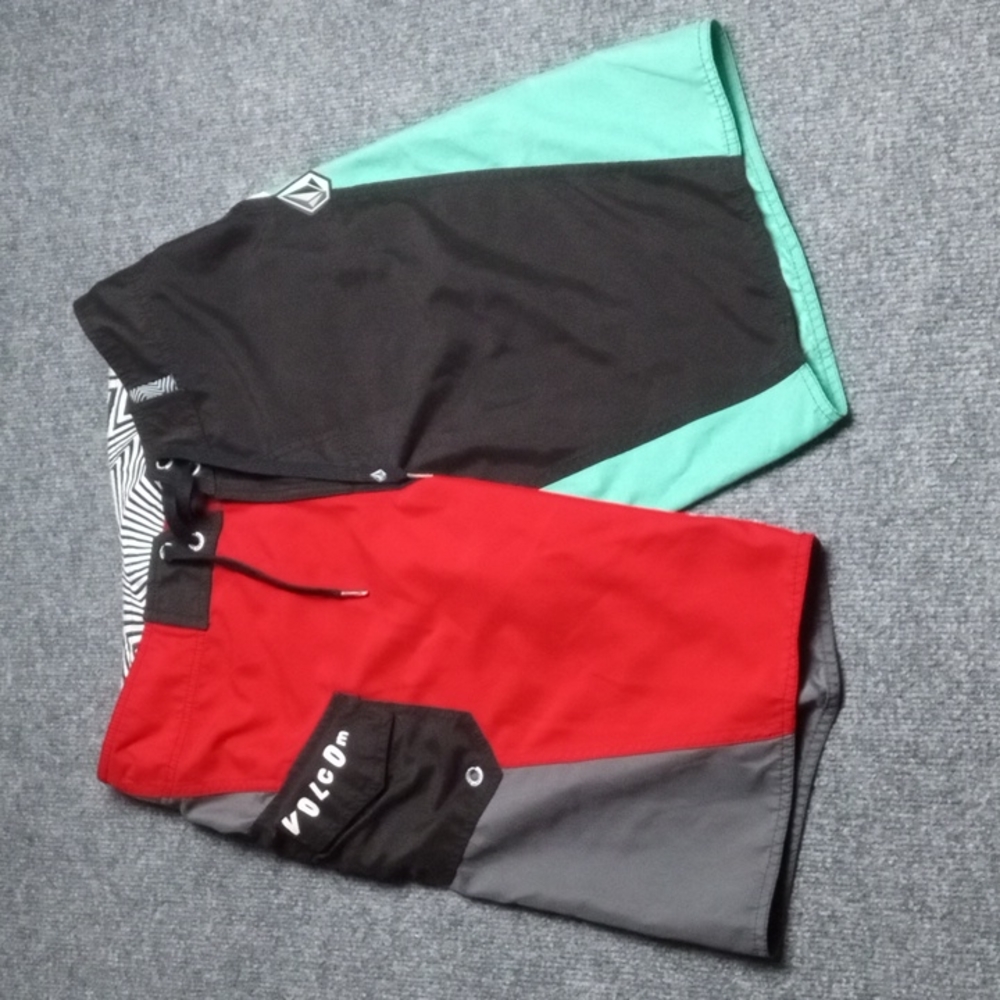 Volcom board shorts.